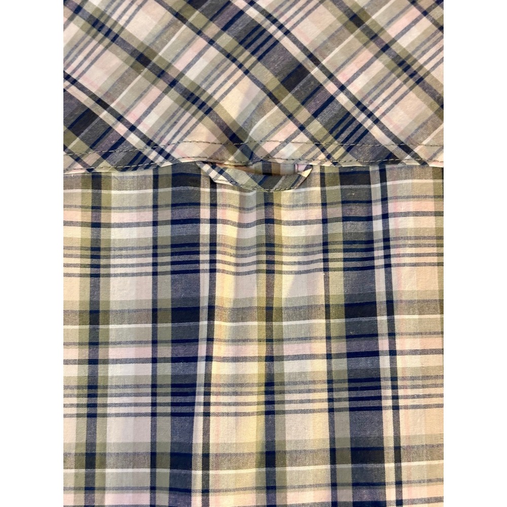 New Bit & Bridle Womens Plaid Short Sleeve Western Button Up Shirt Size M - Picture 3 of 6